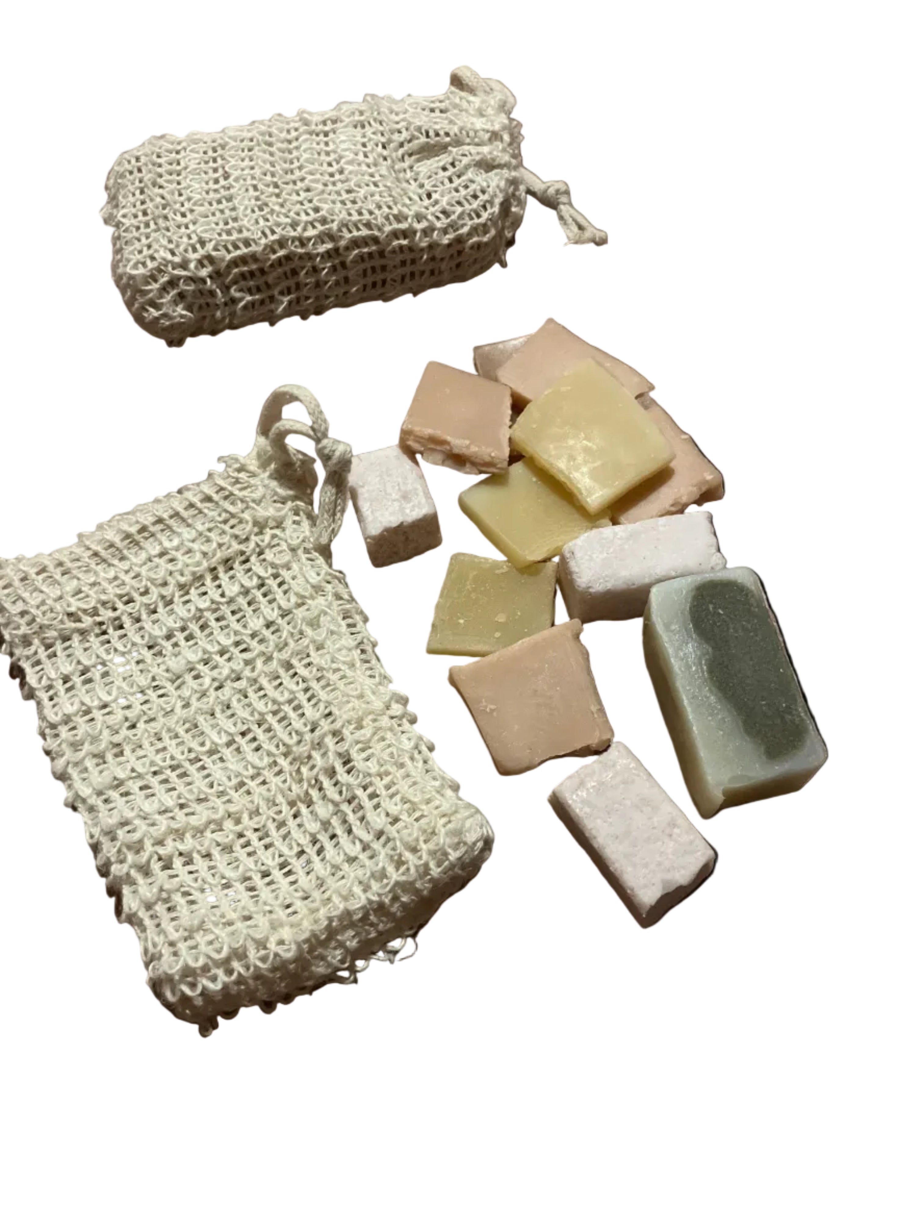 Soap saver bag and off cuts