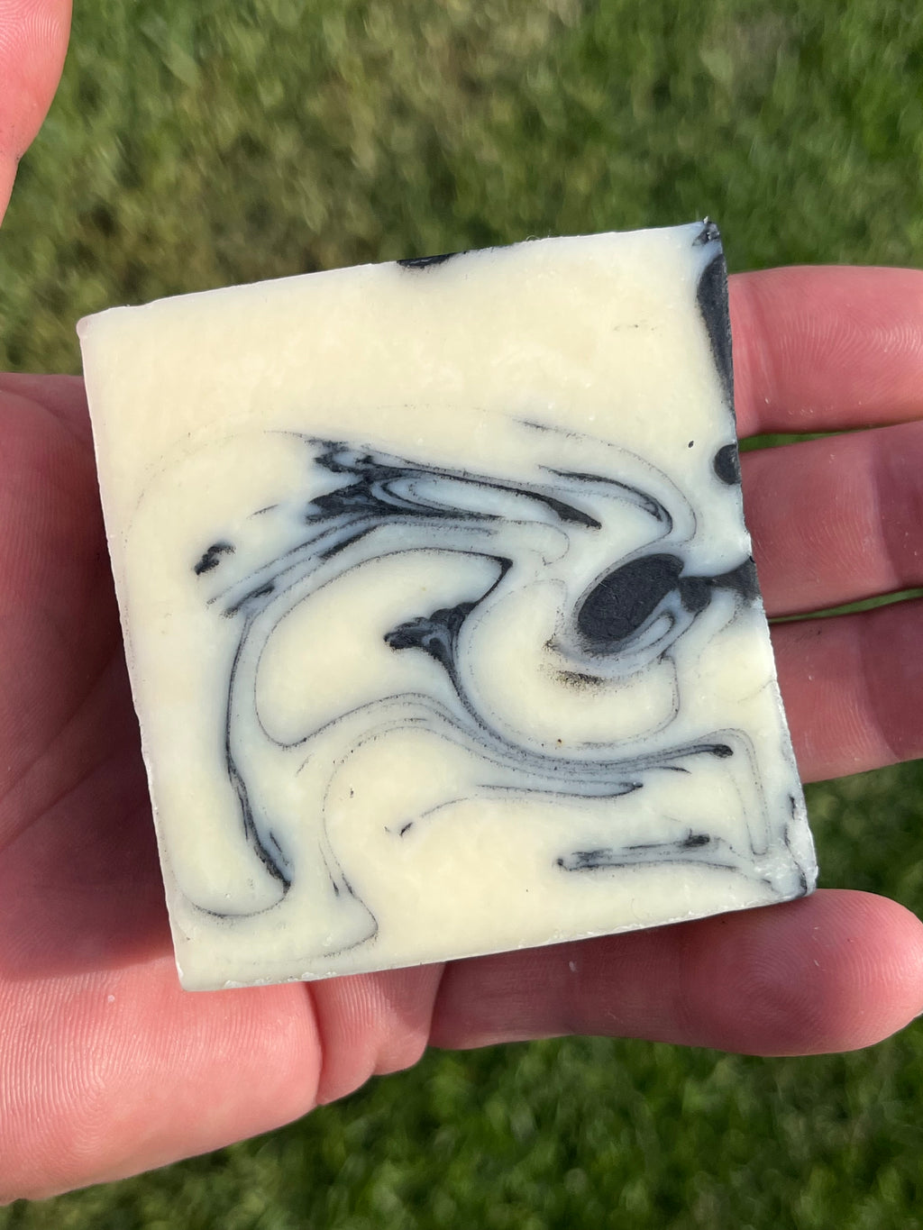 Charcoal lemongrass 'Magic Eye' Tallow soap
