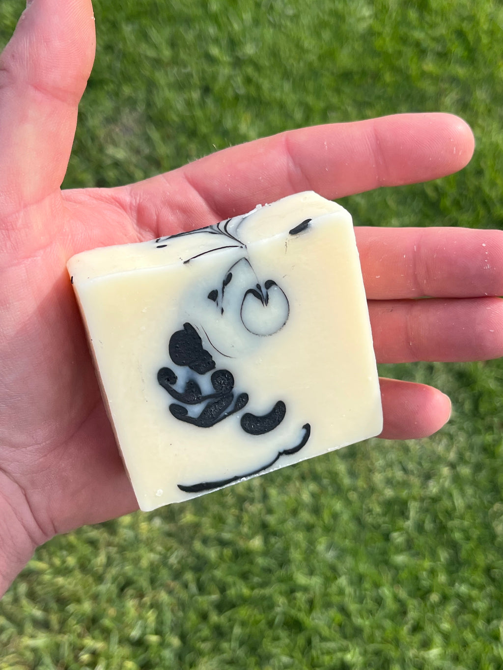 Charcoal lemongrass 'Magic Eye' Tallow soap