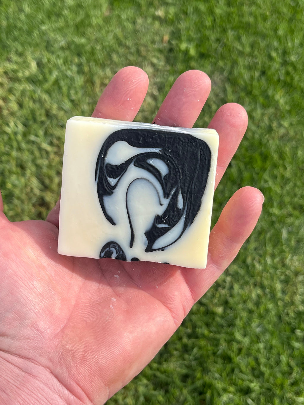 Charcoal lemongrass 'Magic Eye' Tallow soap